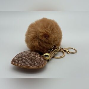 Poooof and heart for purse or keys